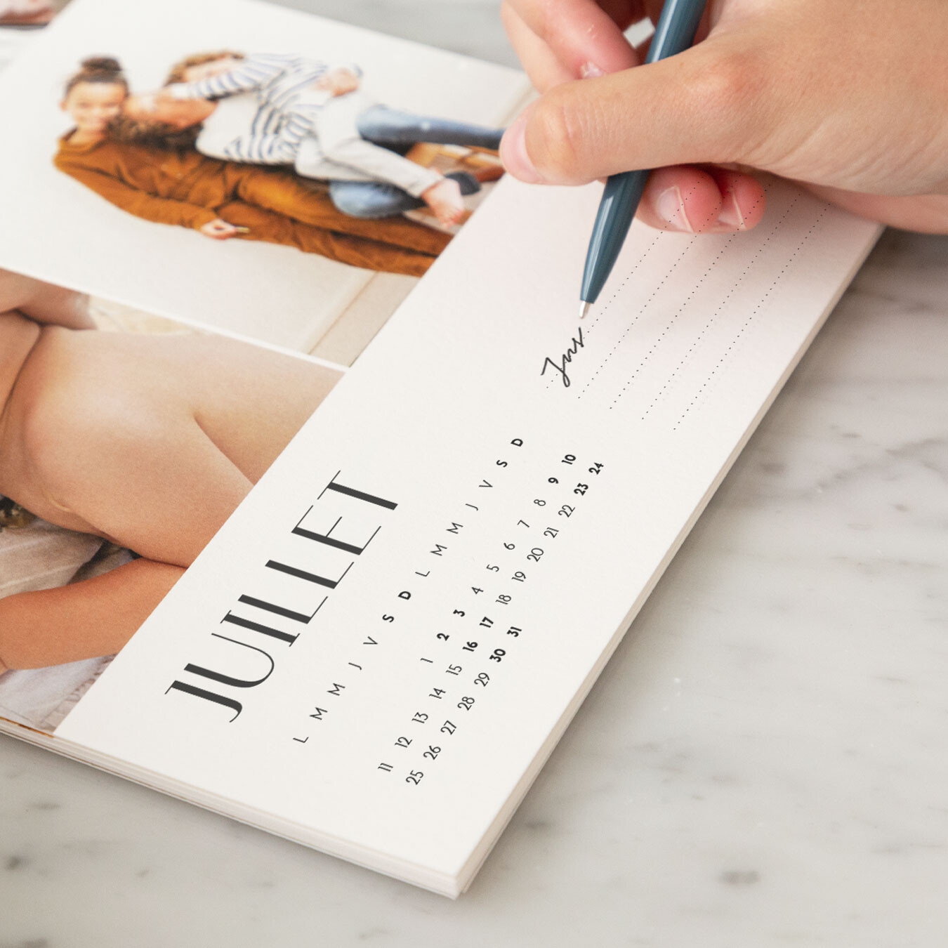 Calendrier mural Élégant cœur