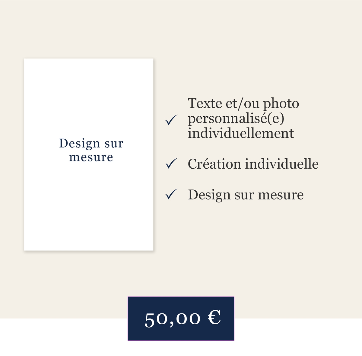 Produit sur mesure Service Premium