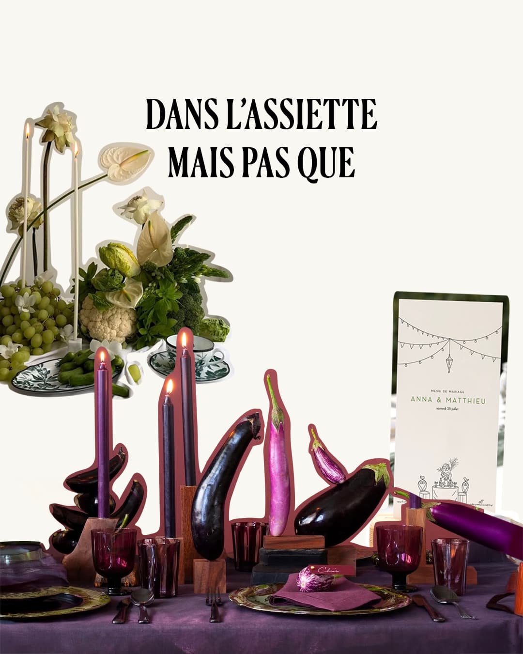 Tendance mariage décoration fruits et légumes