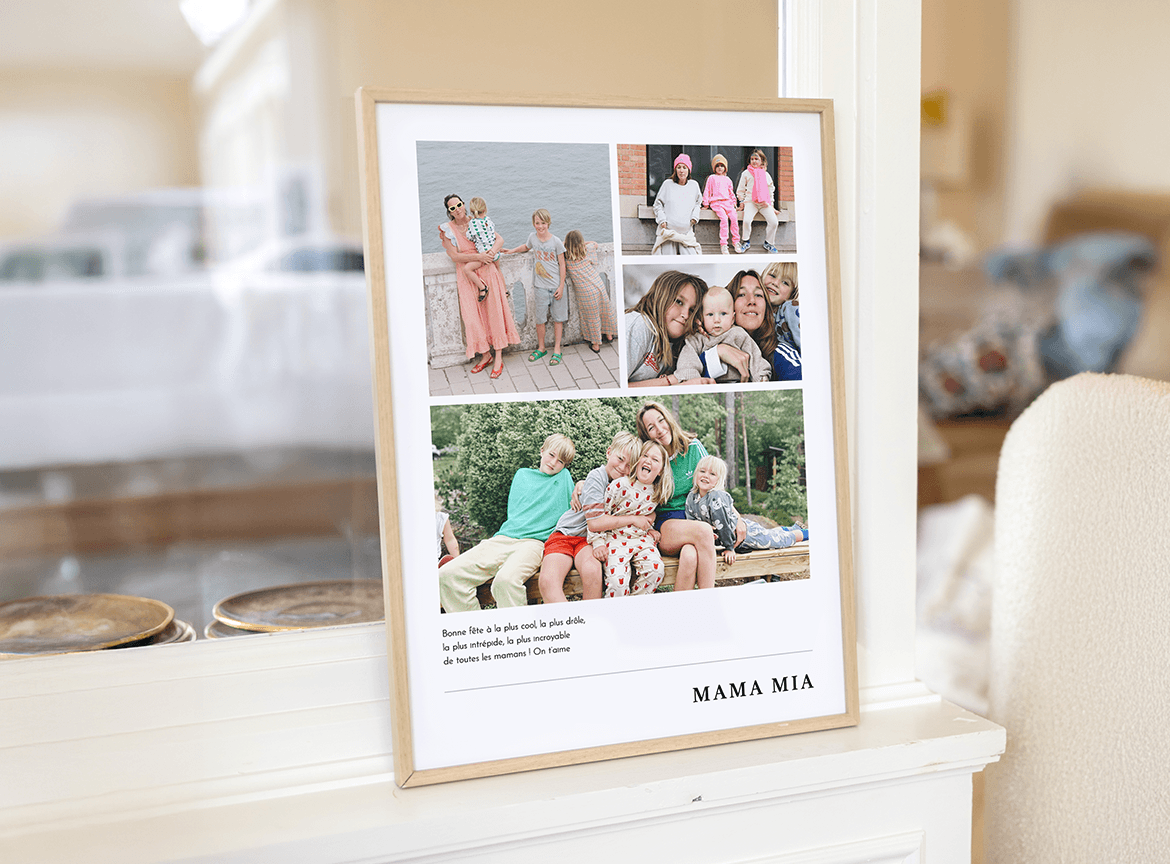 Affiche personnalisée fête des mères