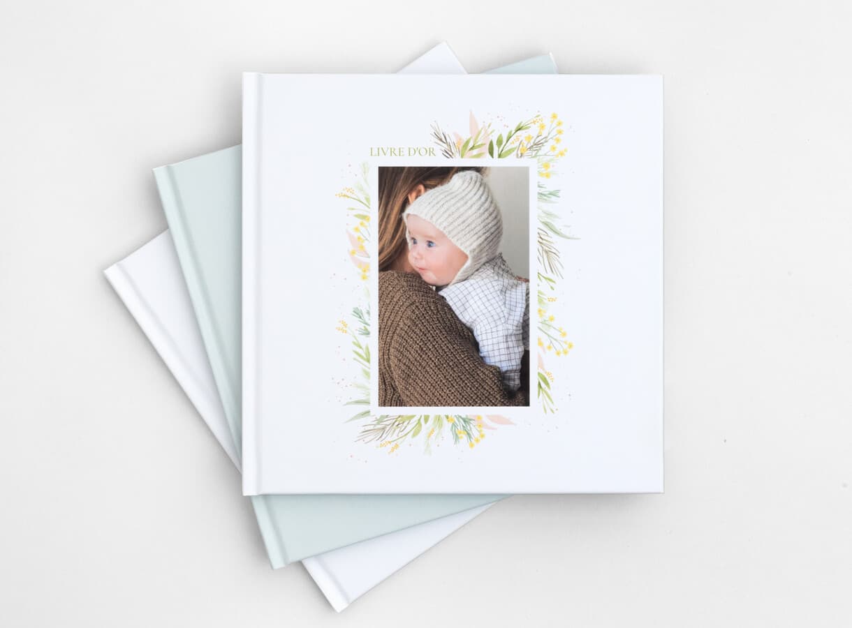 Livre d’or baptême rigide