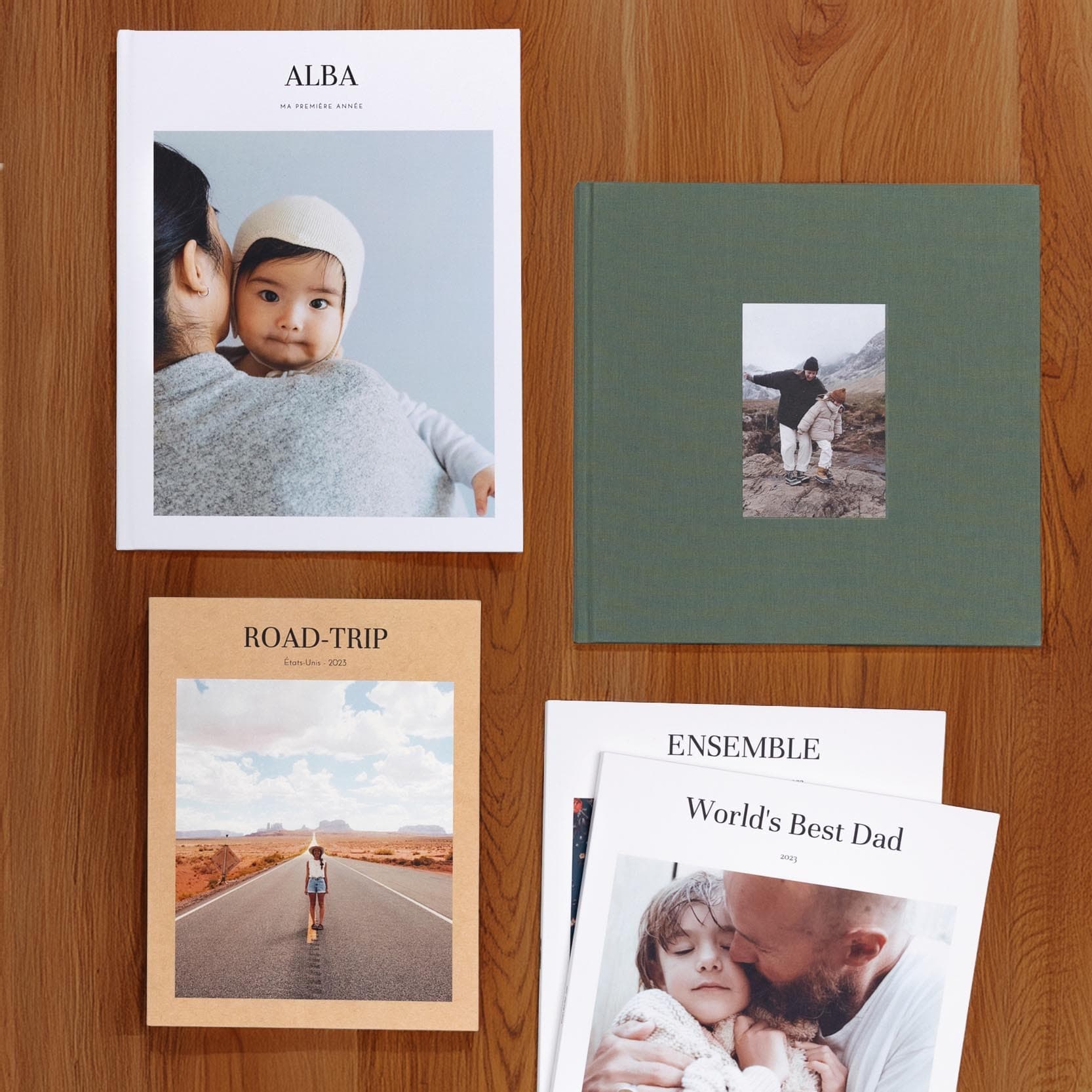 Livres photos ouverture à plat