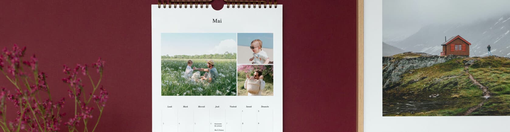 Calendrier photo d'anniversaire