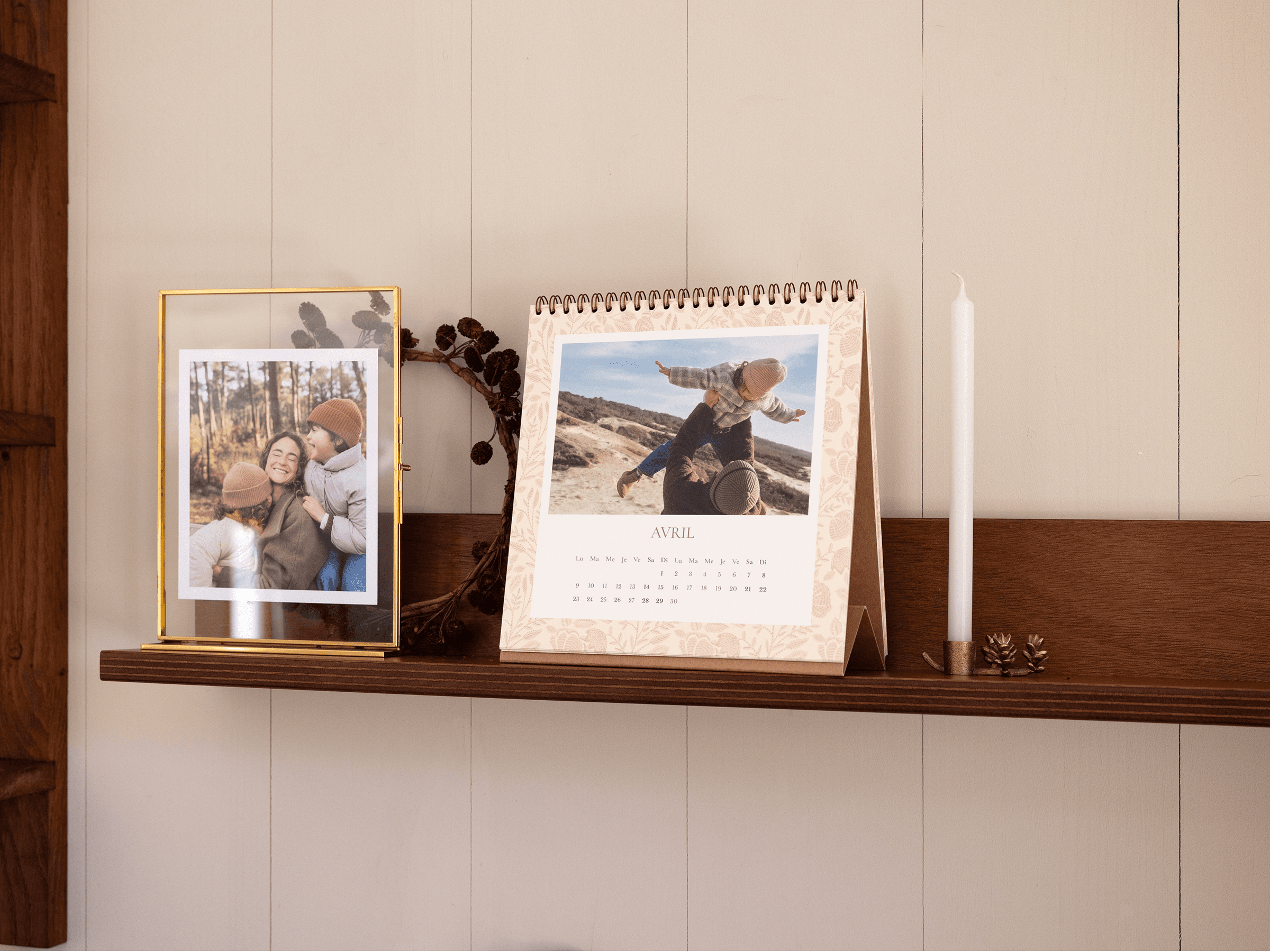 Calendrier photo chevalet