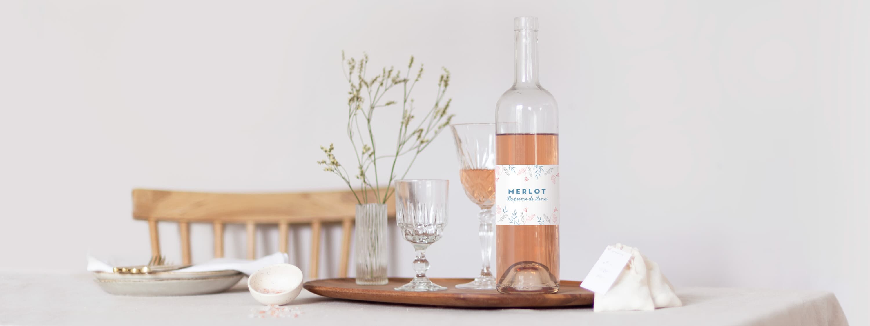 Etiquette Bouteille Bapteme