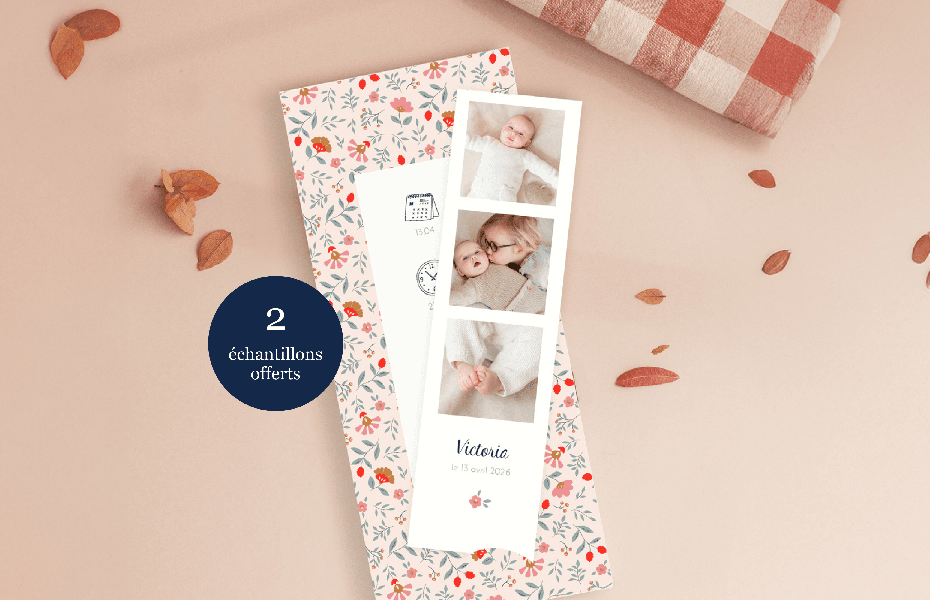 Faire-part de naissance pour fille