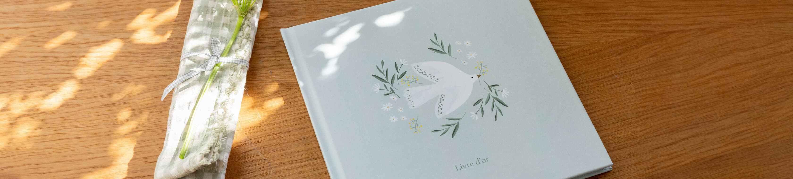 Livre d'or baptême personnalisé