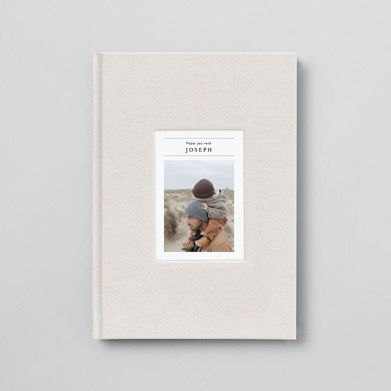 Carnet couverture tissu photo