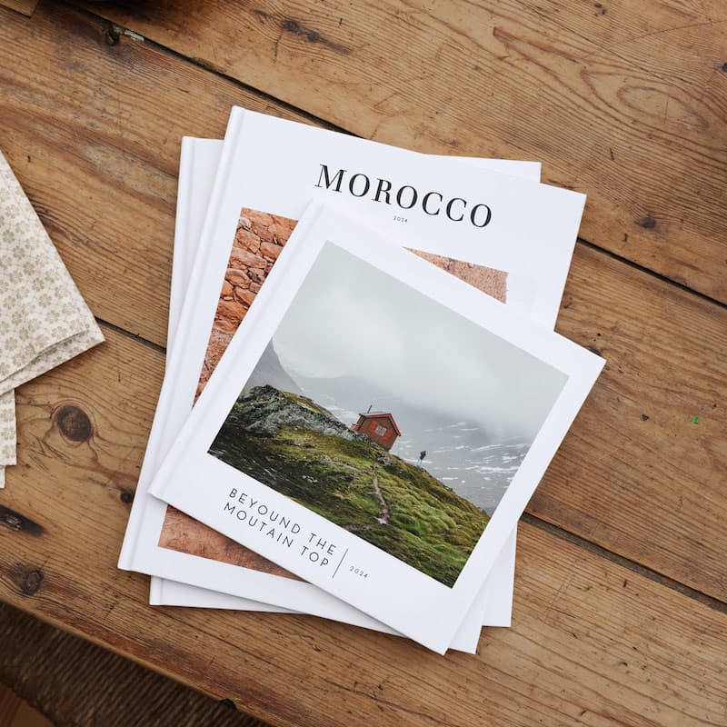 Album photo rétrospective de l'année rigide