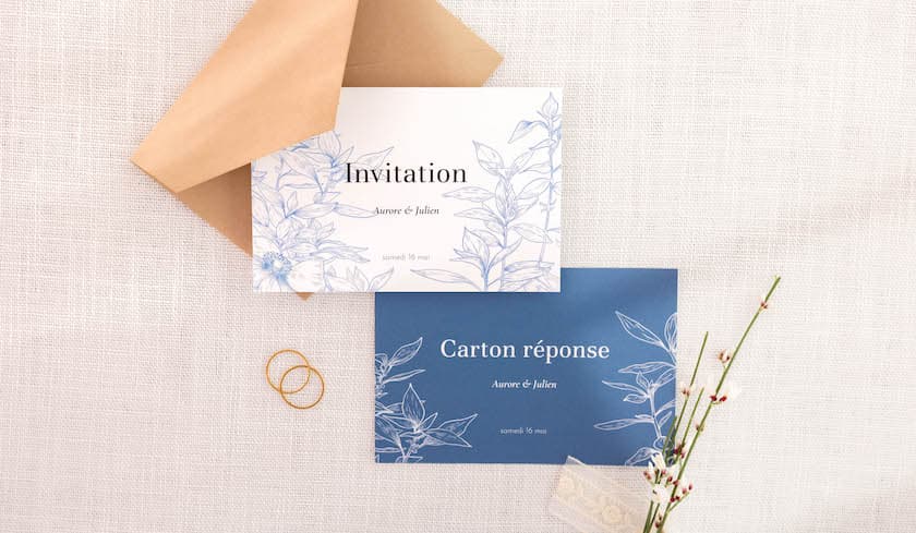 Réponse invitation mariage