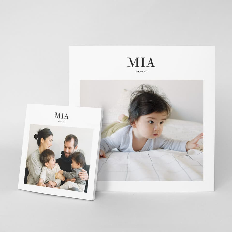 Album photo de naissance fille