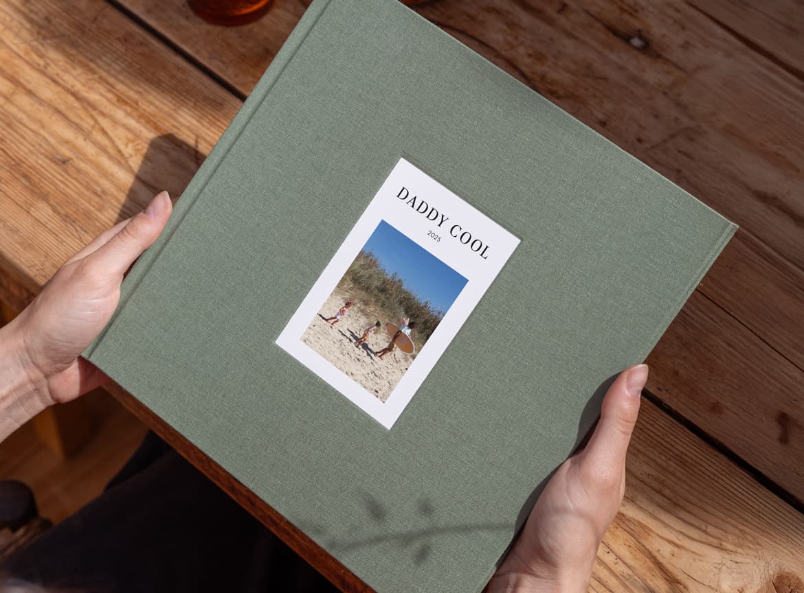 Album photo tissu - photo embossée