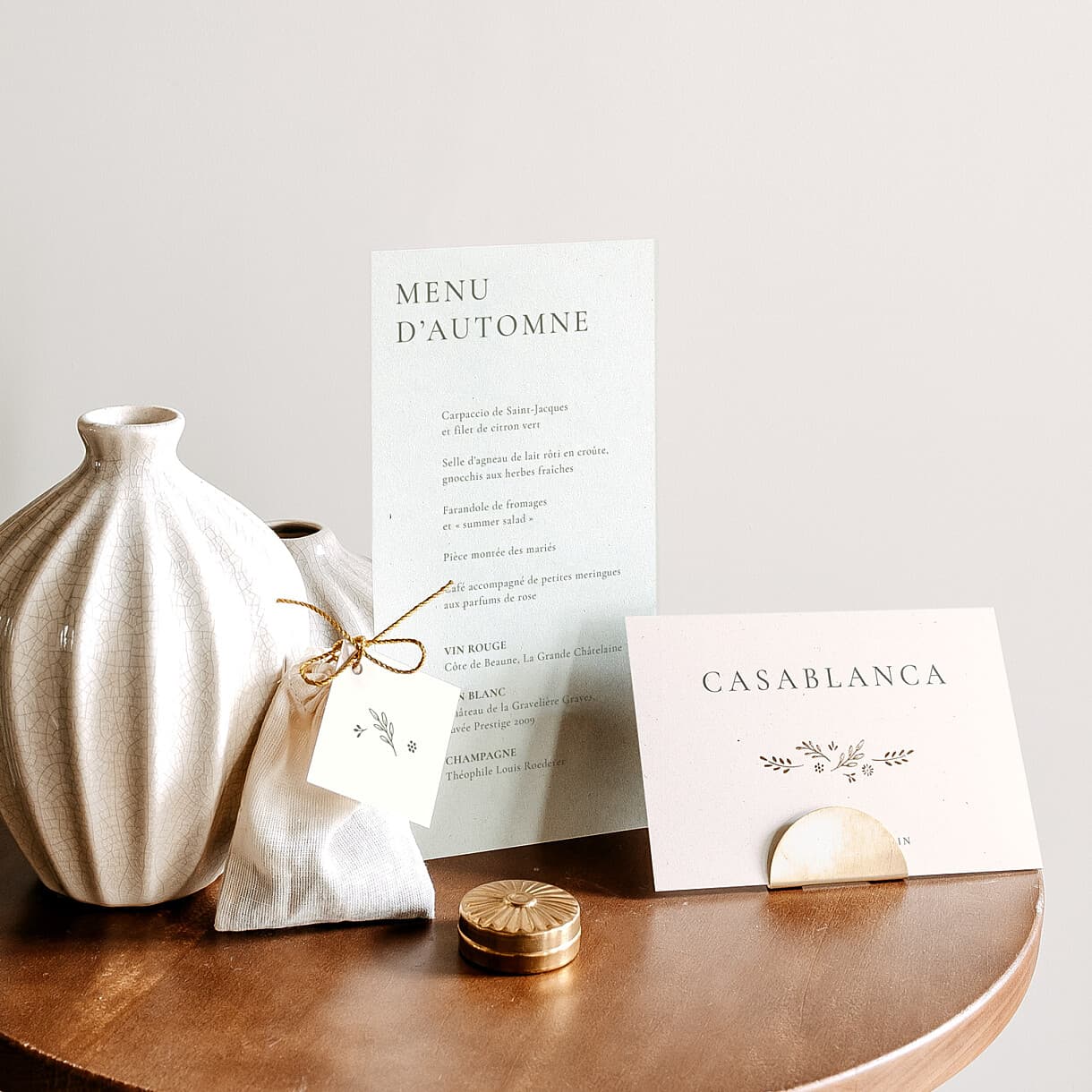 Cartes de remerciement mariage laure de sagazan