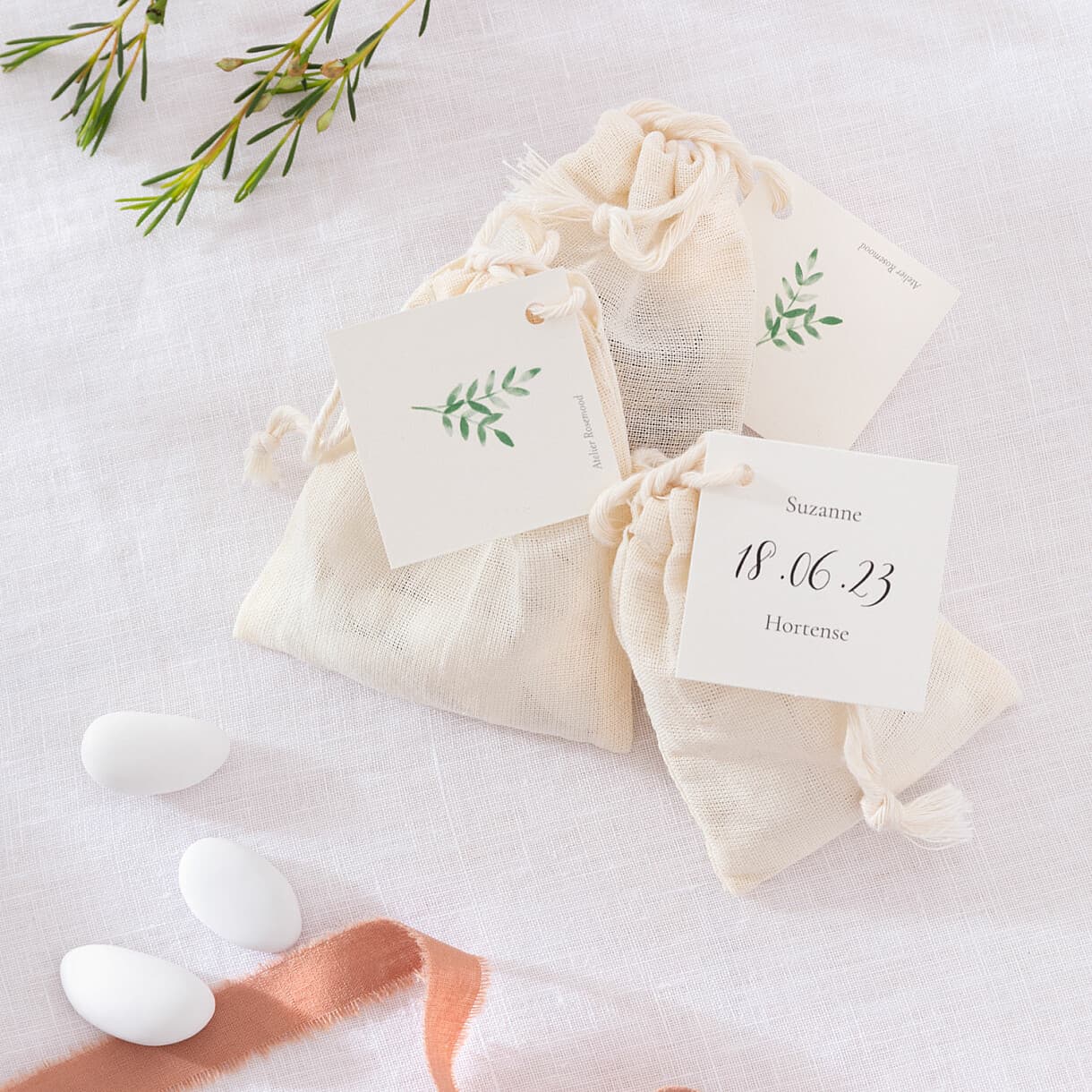 Etiquette perforée mariage ritournelle