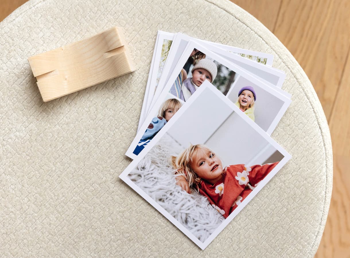 13 tirages avec support bois