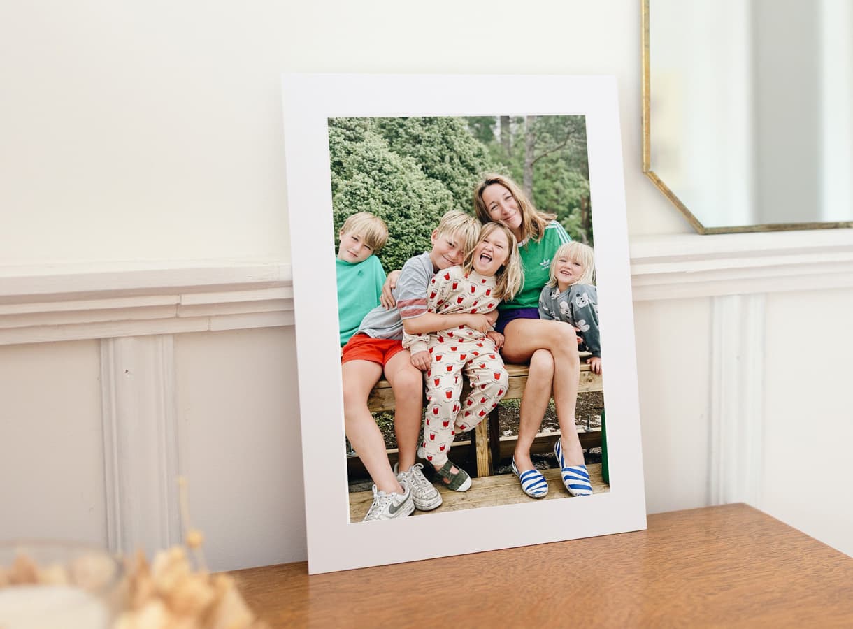 Développement photo contrecollé