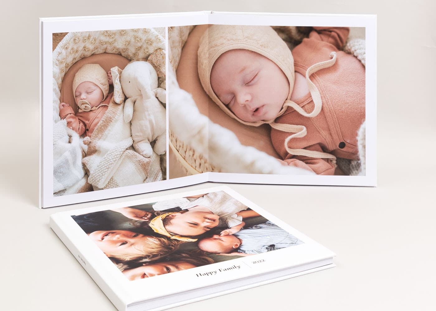 Album photo de naissance couverture tissu