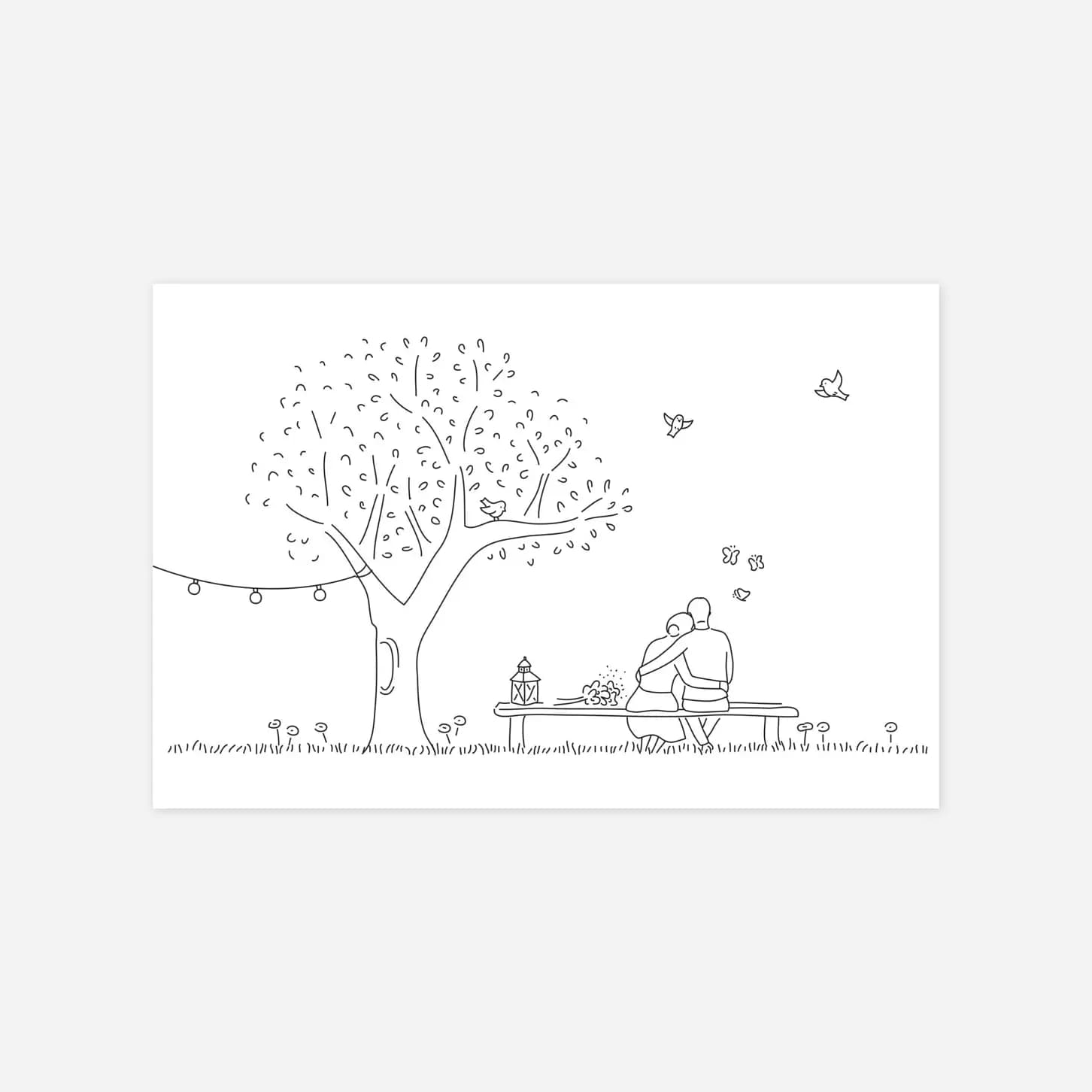 Carton d'invitation mariage Promesse bohème