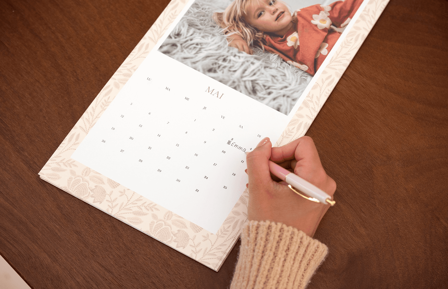 Calendrier planning personnalisé