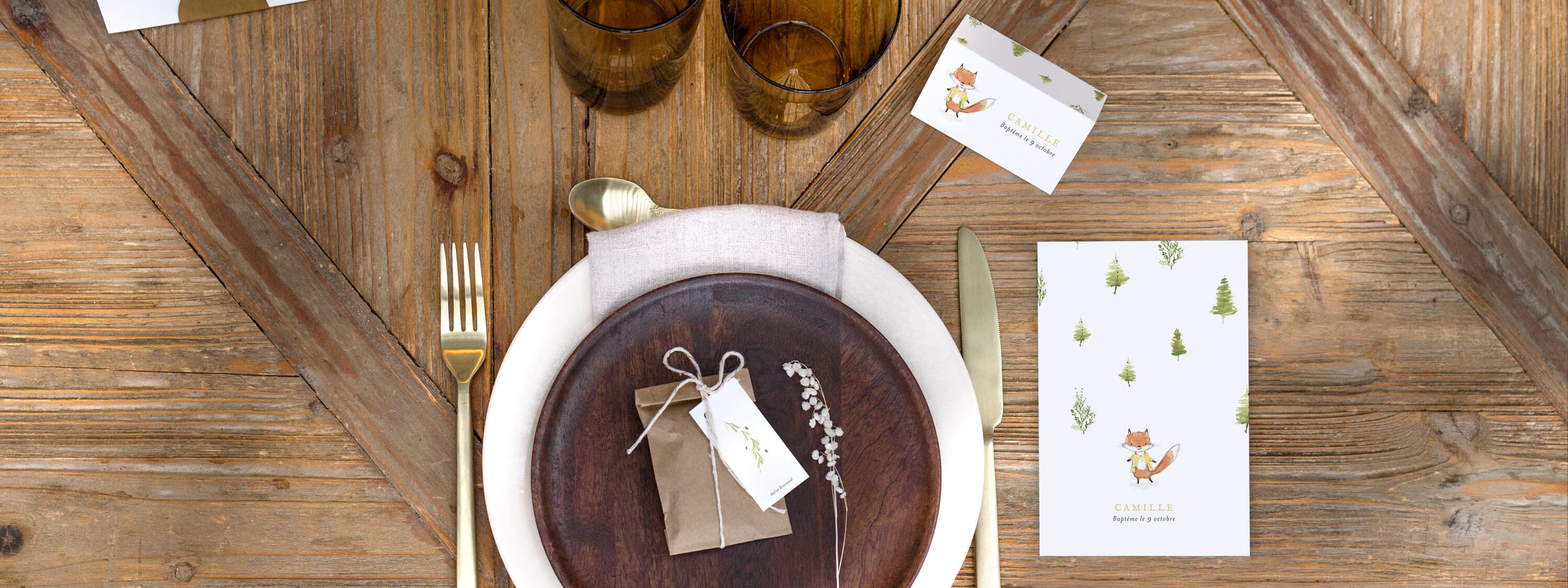 Etiquette perforée baptême