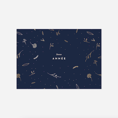 Carte de voeux Élégant feuillage