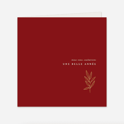 Carte de voeux Jeune pousse