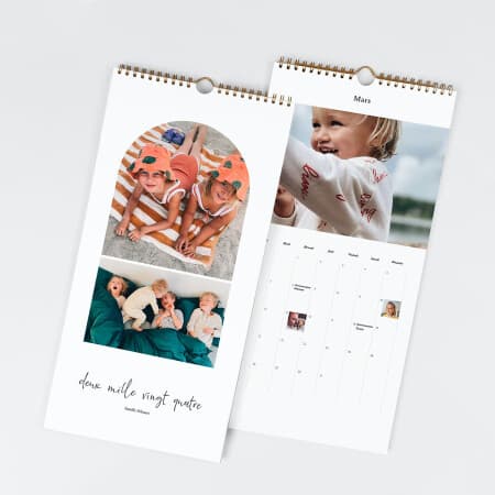 Calendrier photo familial grand format