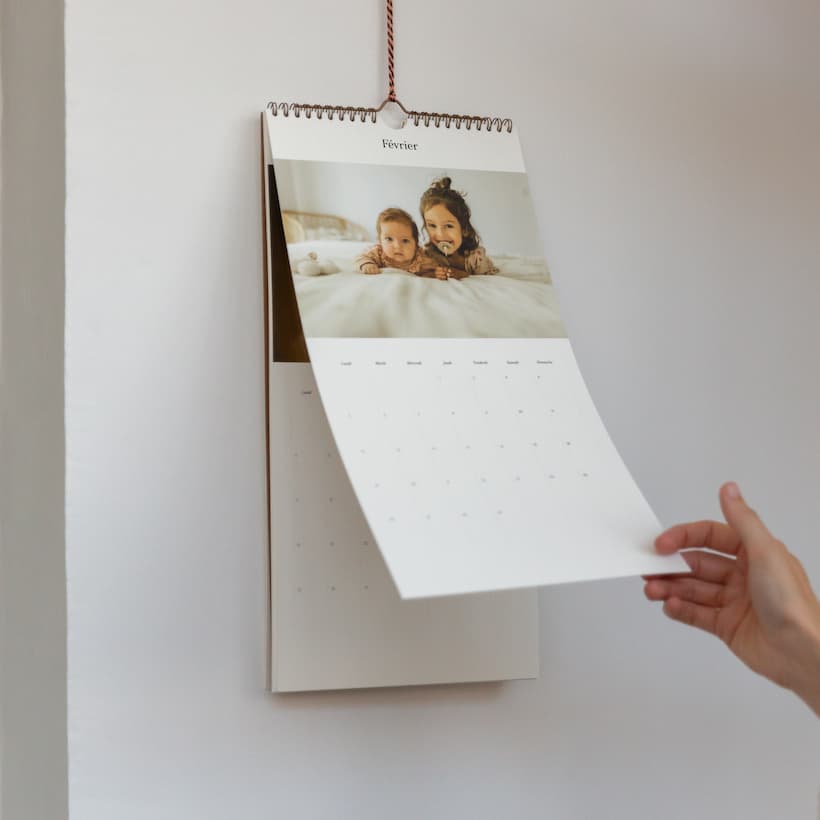 Modèle de calendrier photo anniversaire