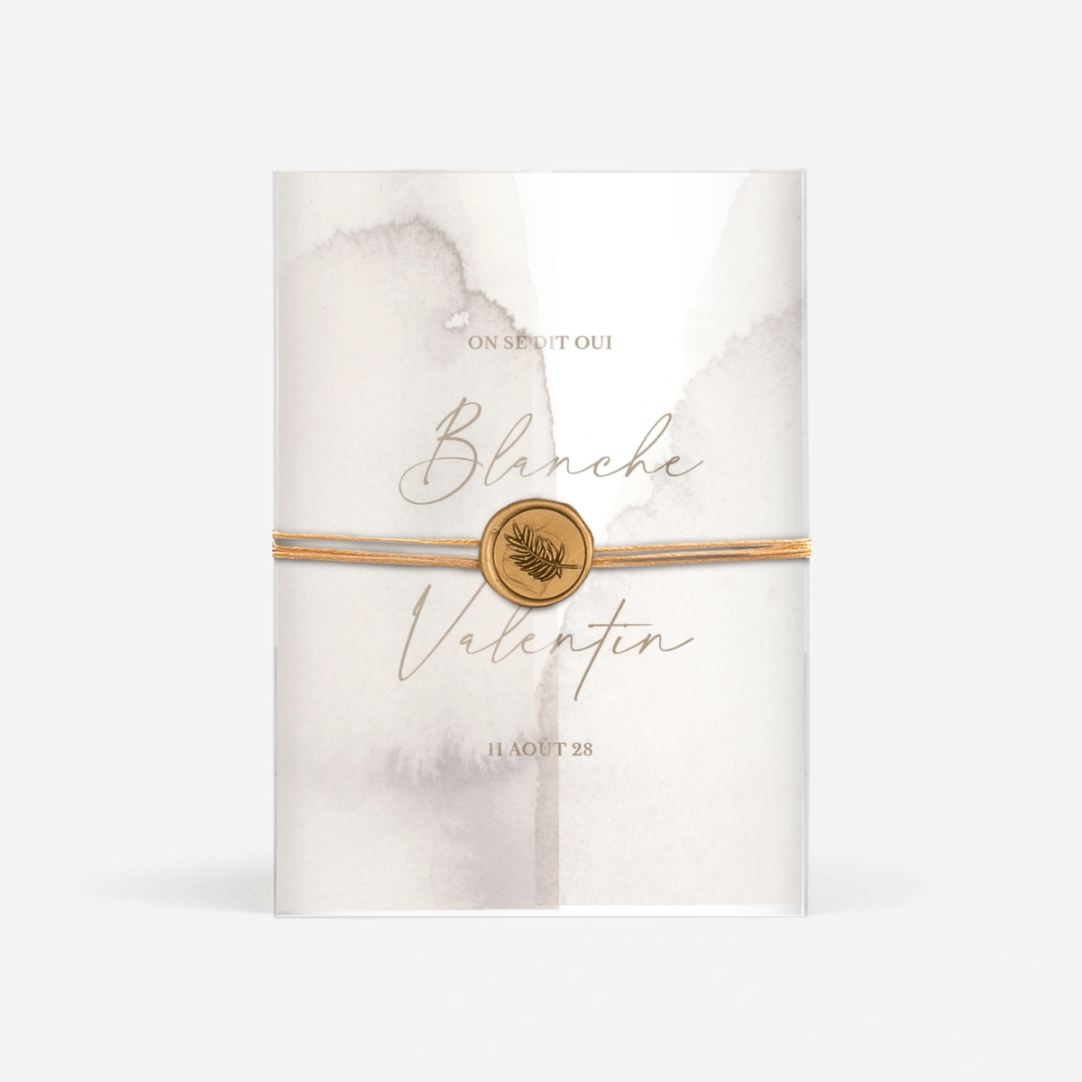 Faire-part mariage Amour en Typo