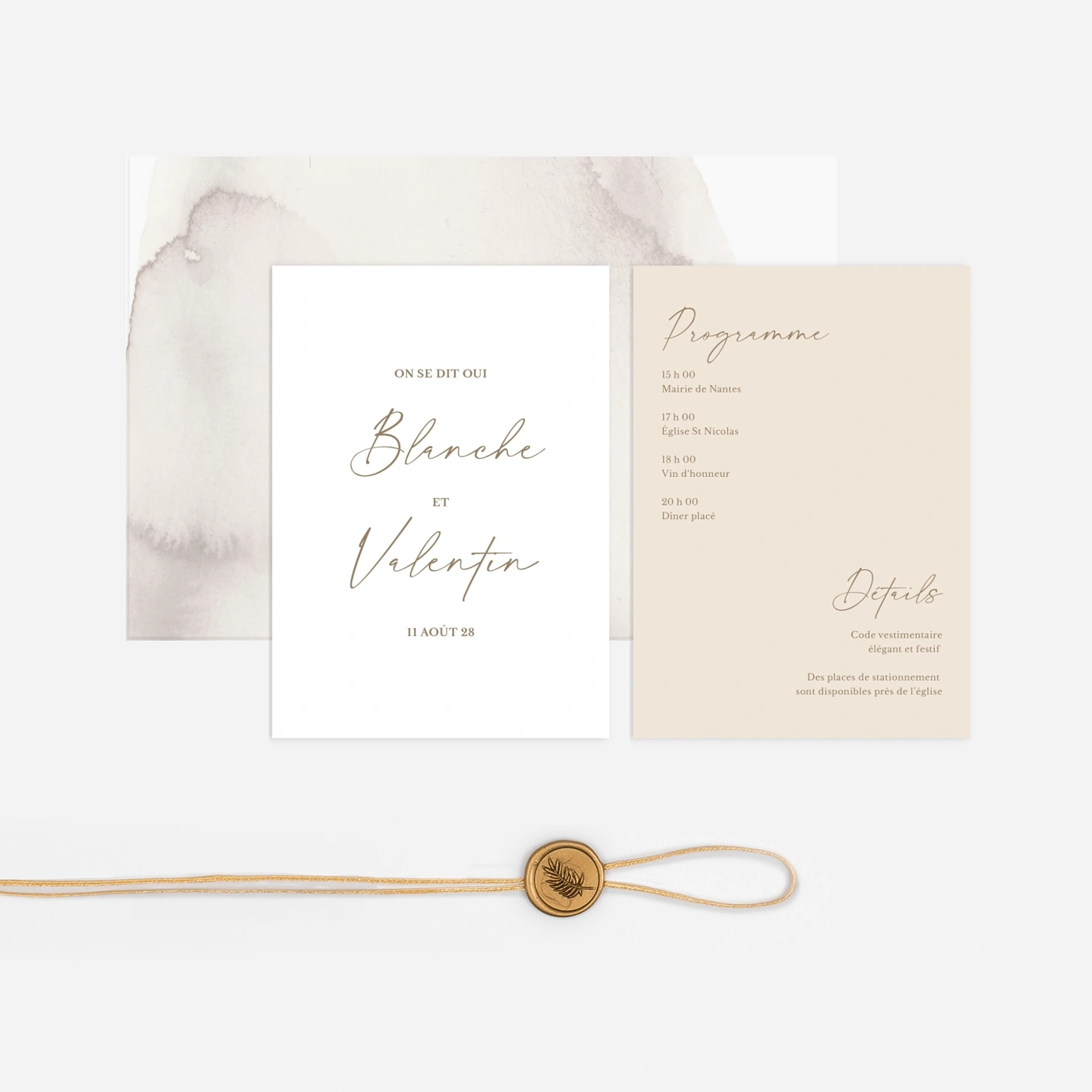 Faire-part mariage Amour en Typo