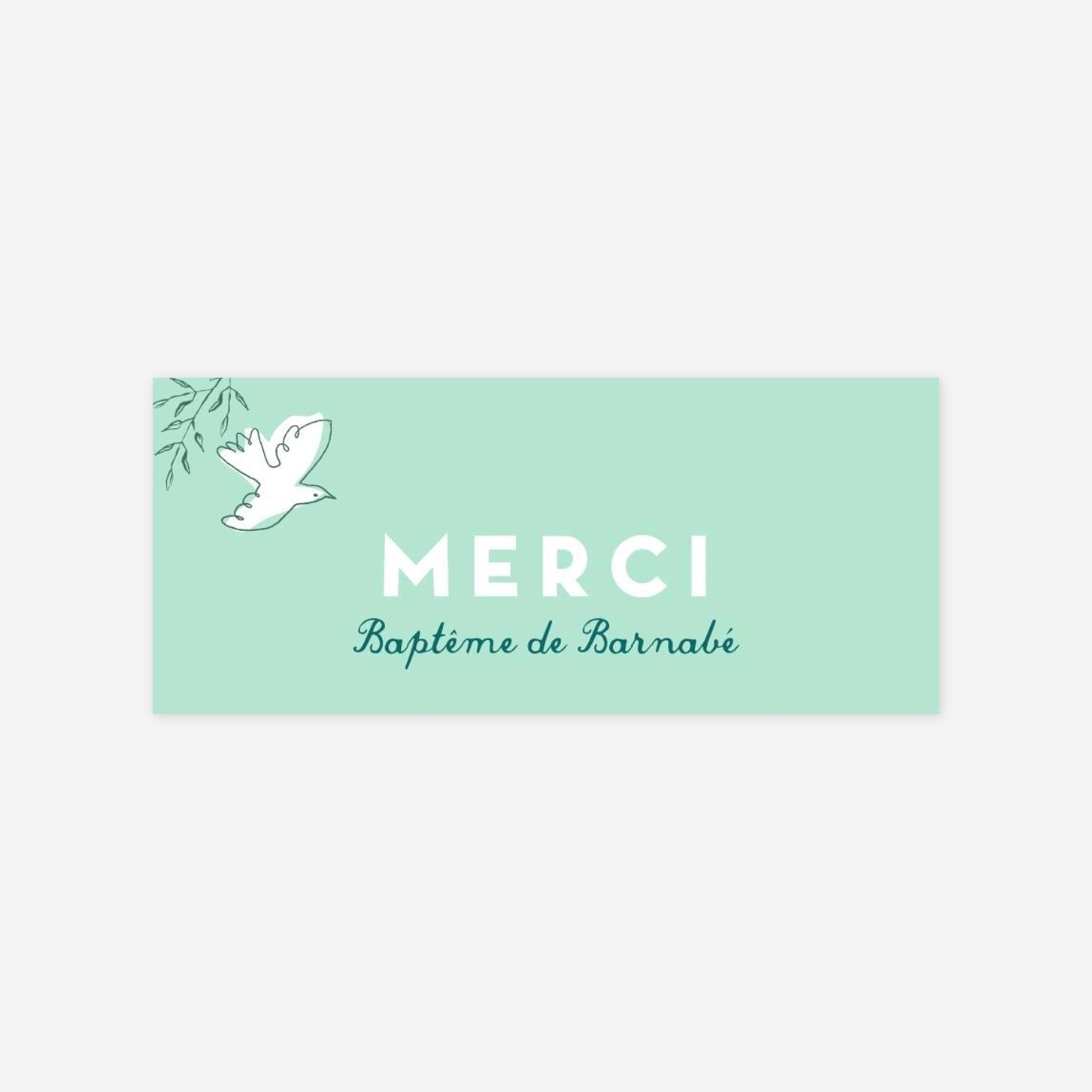 Stickers pour enveloppes baptême Allégresse