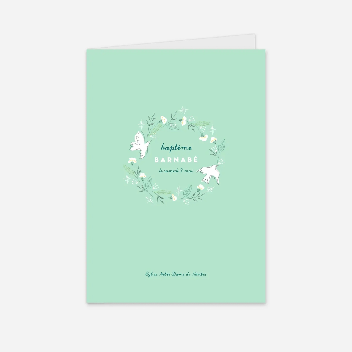 Livret de messe baptême Allégresse