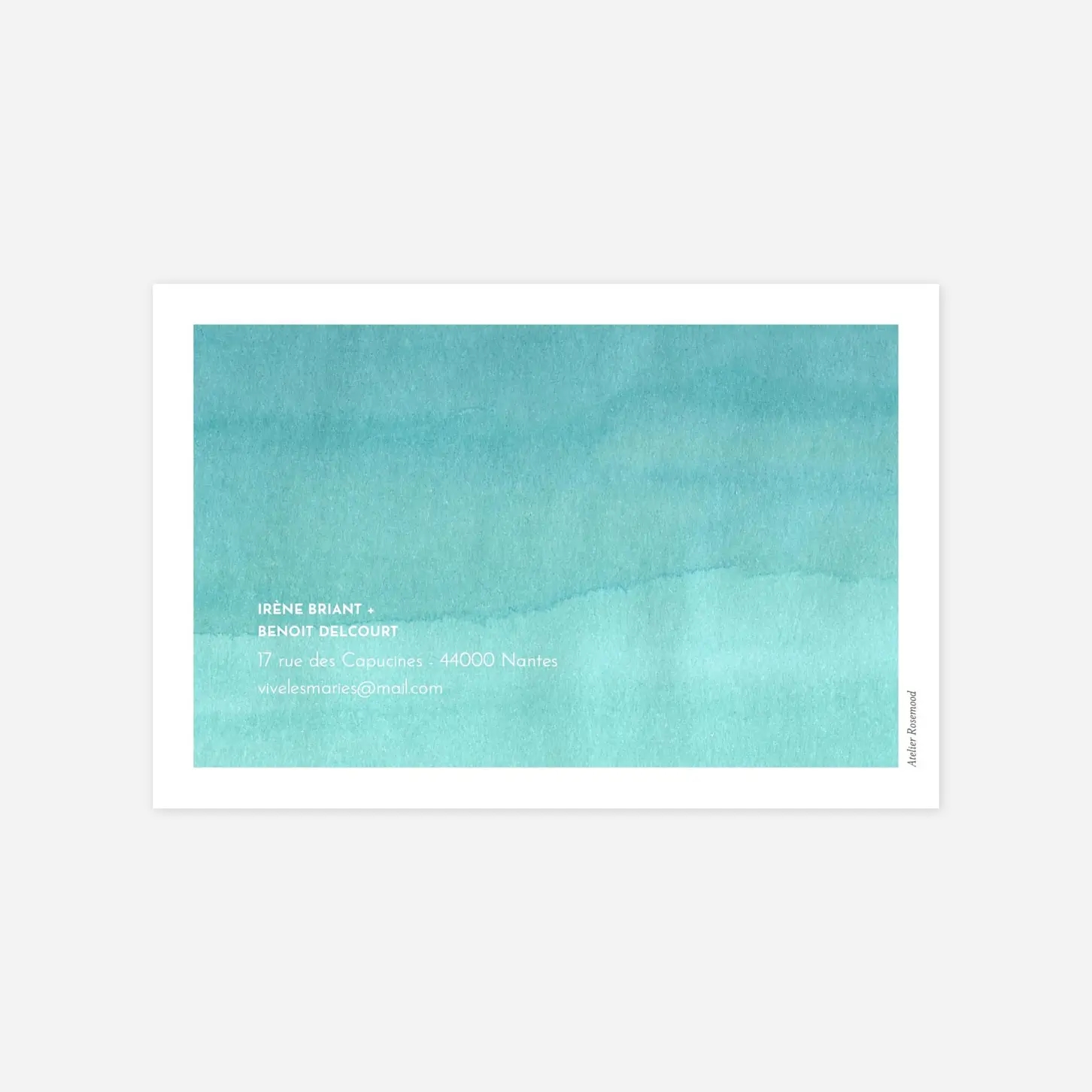 Carton réponse Aquarelle