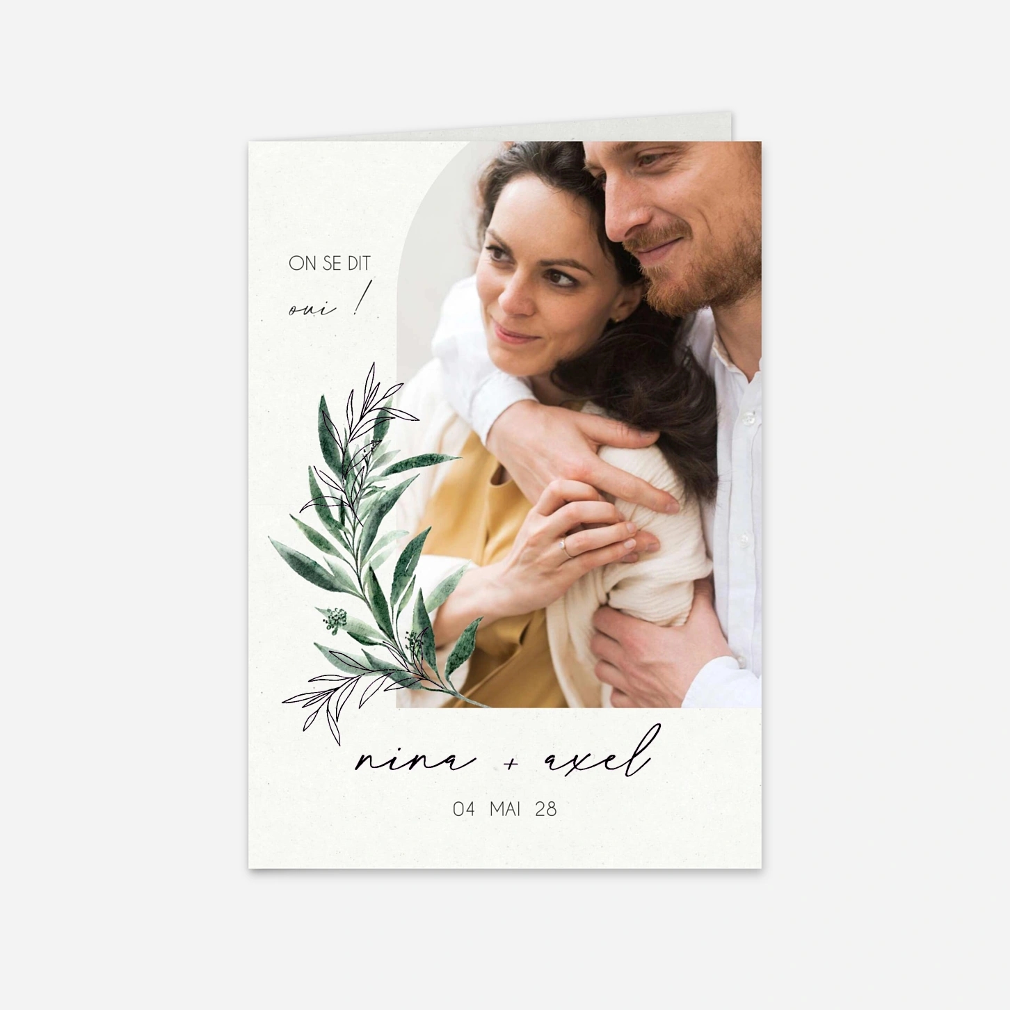 Faire-part mariage Arche florale