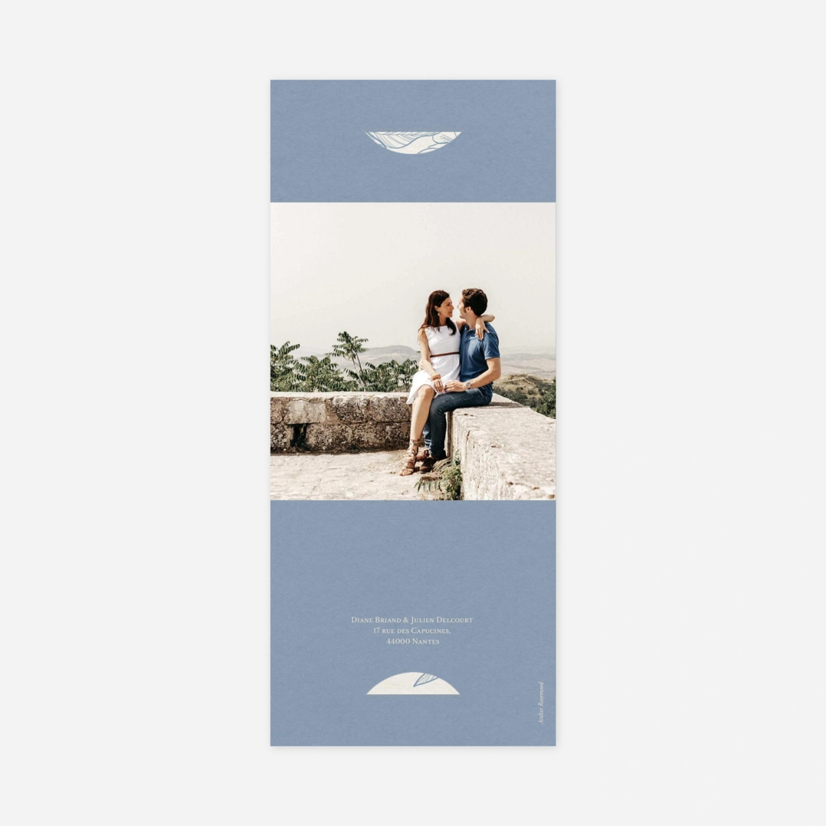 Faire-part mariage Balade en fleurs