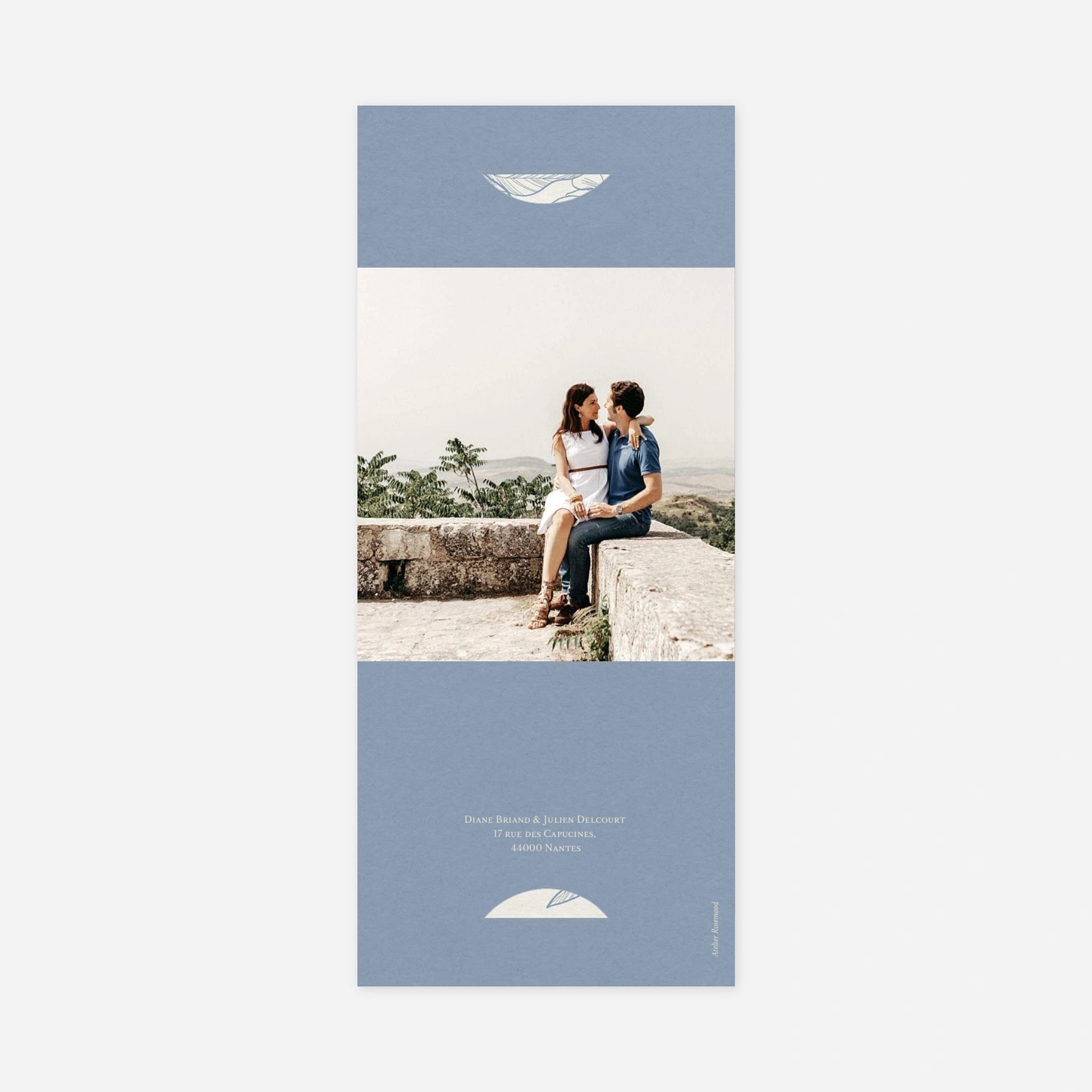 Faire-part mariage Balade en fleurs