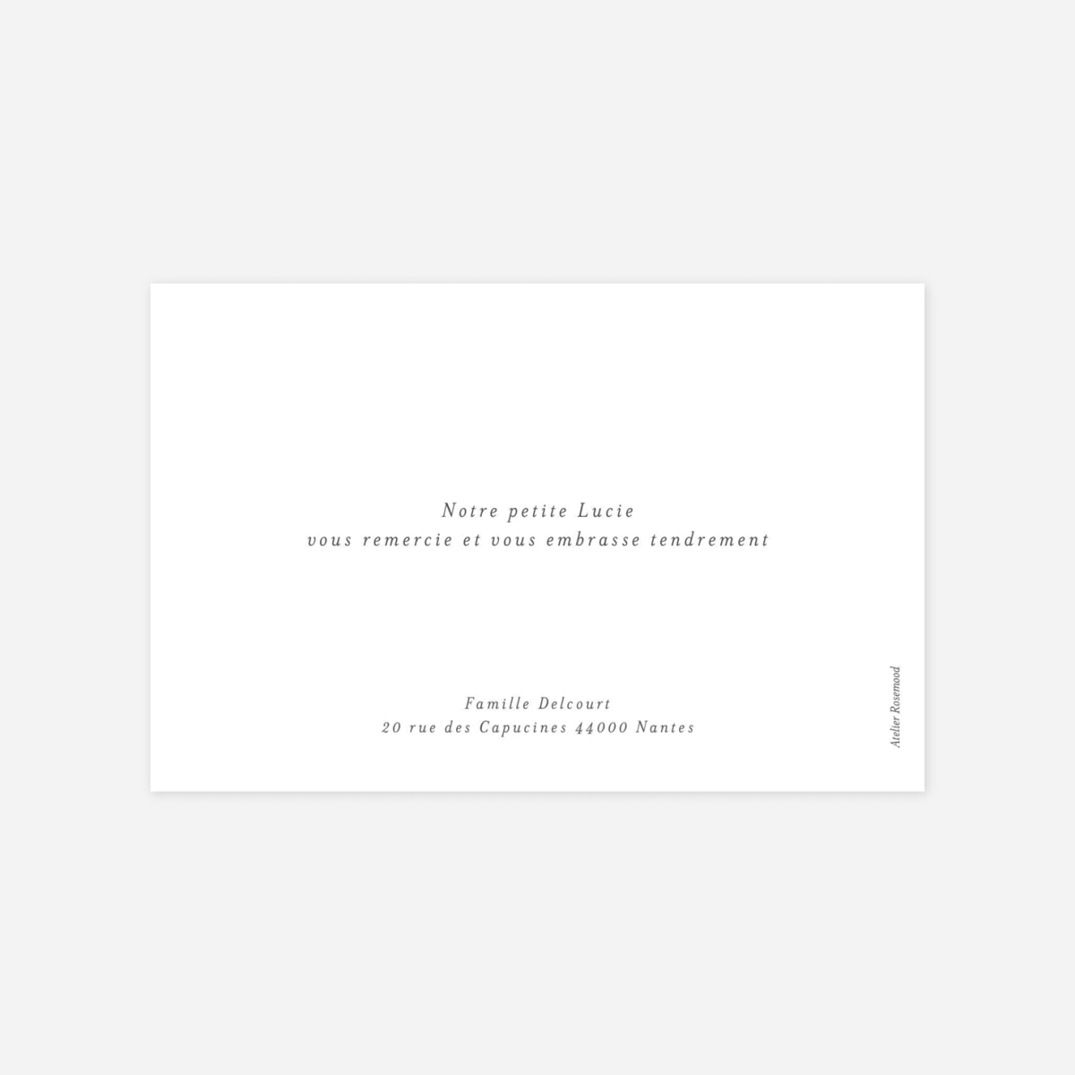 Carte remerciement naissance Barbe à papa