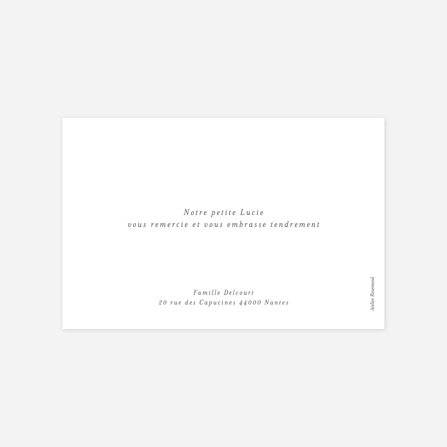 Carte remerciement naissance Barbe à papa