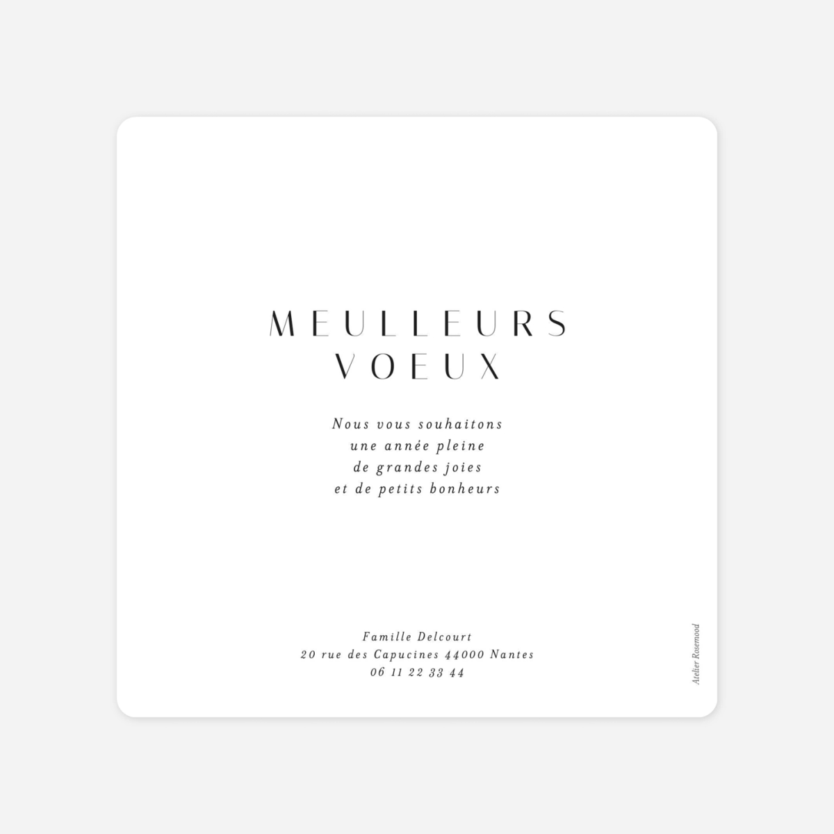 Carte de voeux Barbe à papa