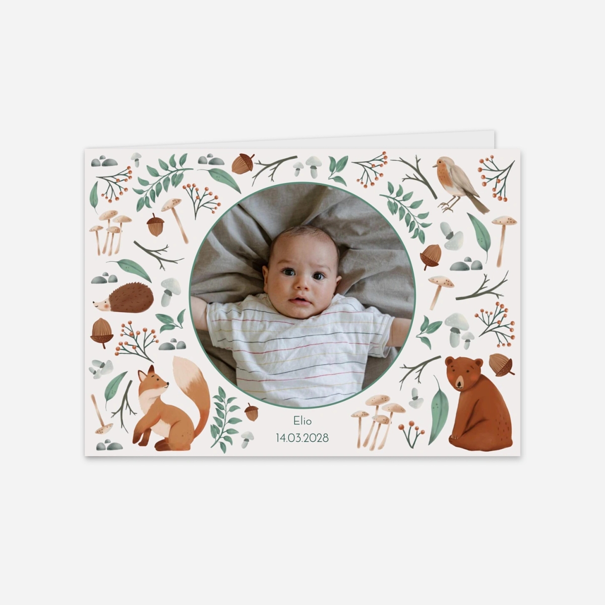 Faire-part naissance Mon petit bois