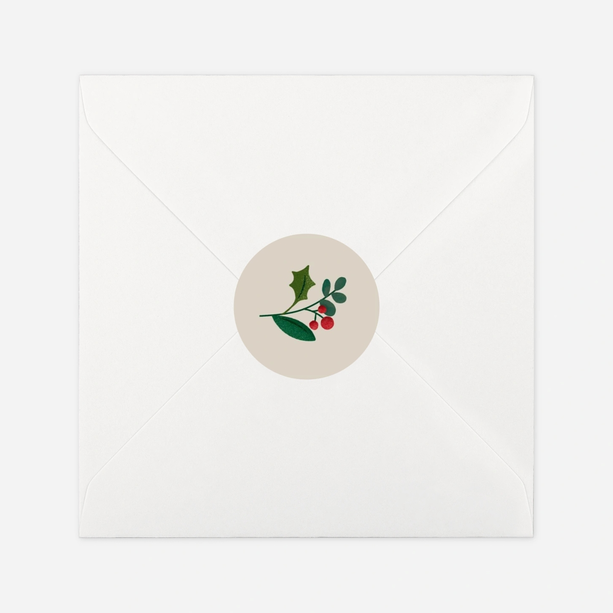 Étiquette cadeau Noël Baies d'hiver