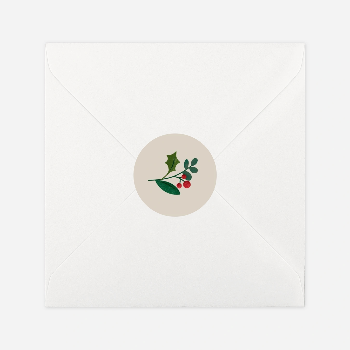 Étiquette cadeau Noël Baies d'hiver