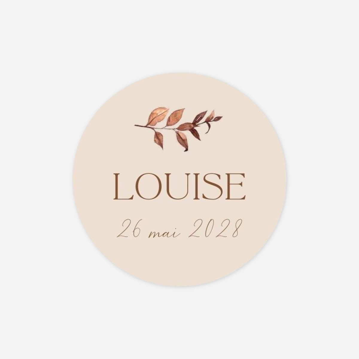 Stickers naissance Bouton de Rose