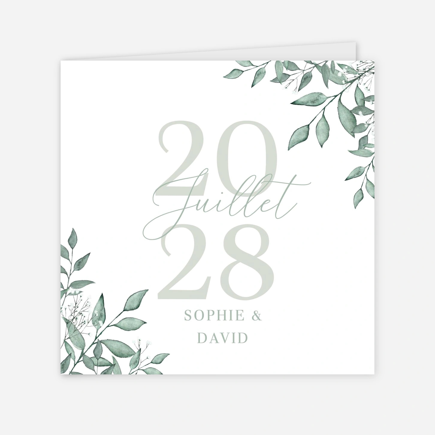 Faire-part mariage Brins de sauge