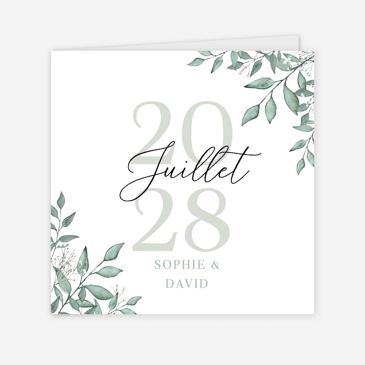 Faire-part mariage Brins de sauge