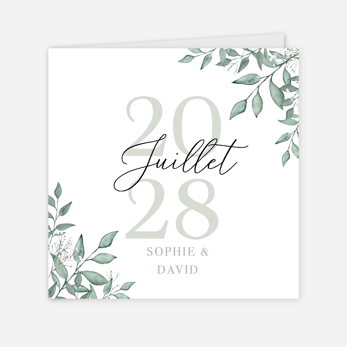 Faire-part mariage Brins de sauge