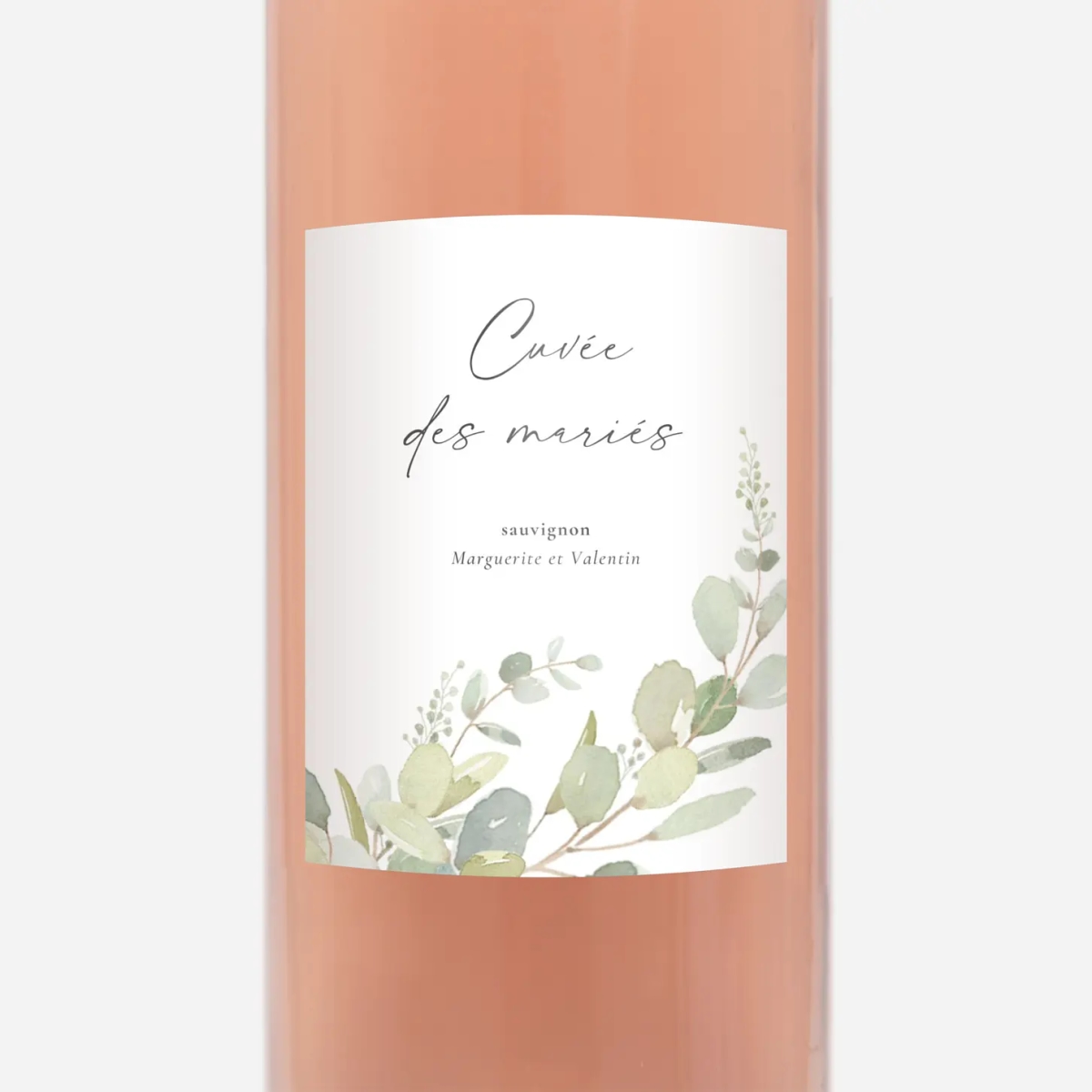 Étiquette bouteille Brins d'eucalyptus