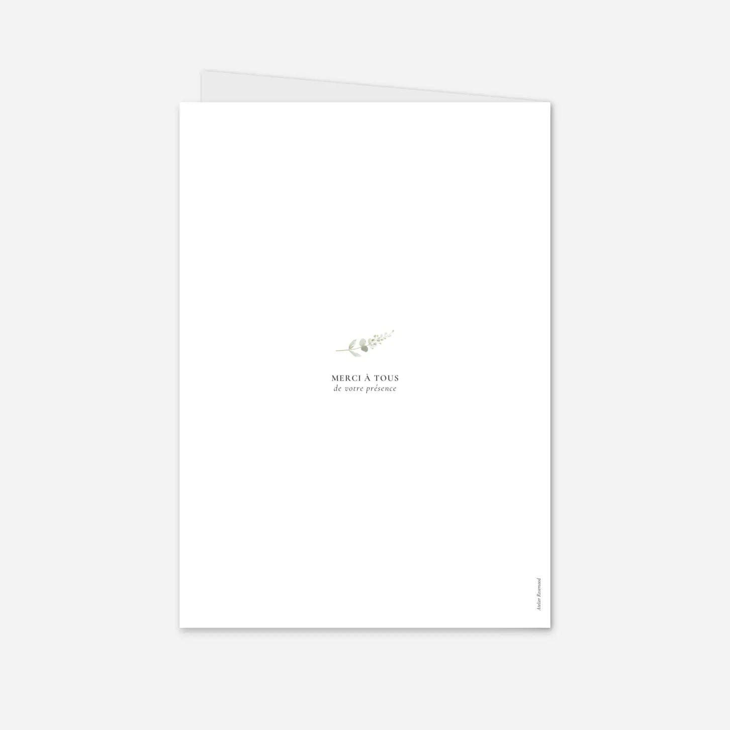 Livret de messe mariage Brins d'eucalyptus