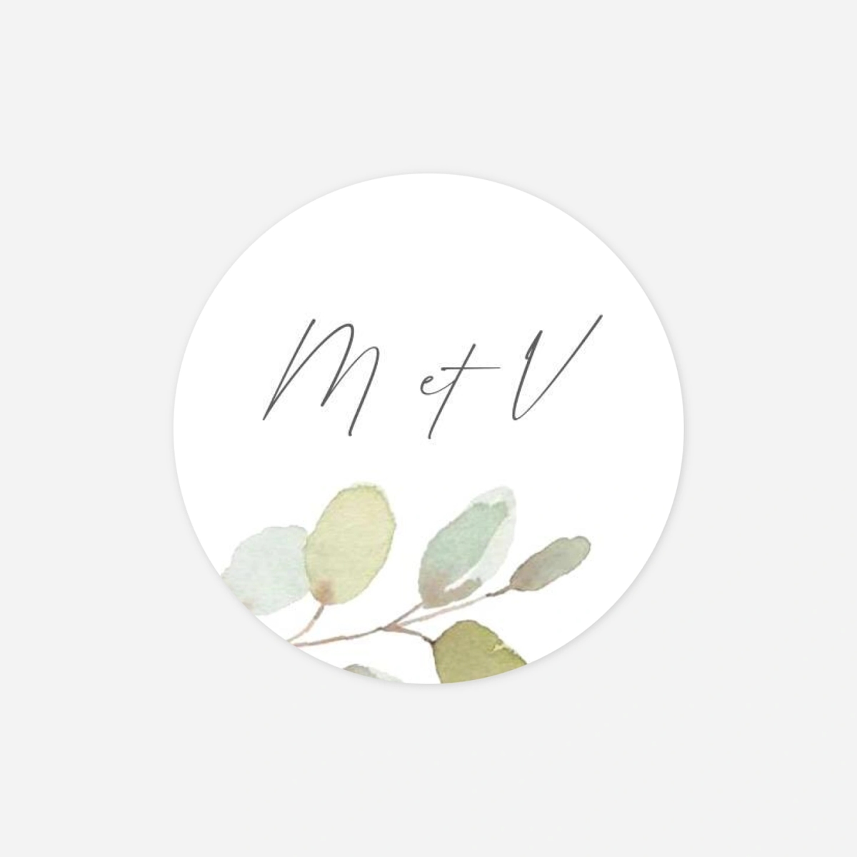 Stickers mariage Brins d'eucalyptus