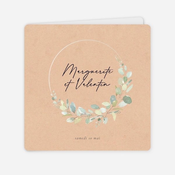 Brins d'eucalyptus en couronne